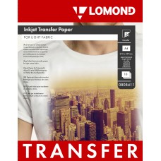 Lomond Термотрансфер A4, 10л 140г/м2 для светлых тканей (0808411)