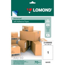 Lomond Самоклеющаяся А4 70 г/кв.м. 50 листов (2100005)