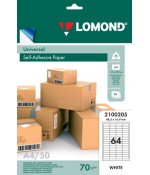 Фотобумага Lоmond наклейка A4/50/64 (2100205)