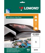 Бумага Lomond Самоклеящаяся A4/90г/м2/25л. (2210003)
