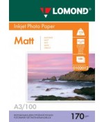 Фотобумага Lomond Матовая двухстороняя А3 170 г/кв.м. 100 л. (0102012)