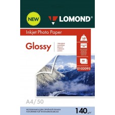 Фотобумага Lomond гл/глянцевая 2*140г,50л,А4 (0102095)