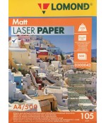 Фотобумага Lomond матовая 2х105г,500л,А4 для лазерн. (0300042)
