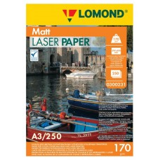 Бумага Lomond матовая 2х170г,250л, А3, для лазерн. принт. (0300231)