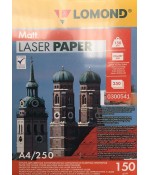 Фотобумага Lomond матовая 2х150г,250л,А4 для лазерн.  (0300541)