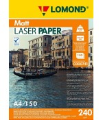 Фотобумага Lomond матовая 2-стор. для лаз. А4 240 г/м. 150 л. (0300741)