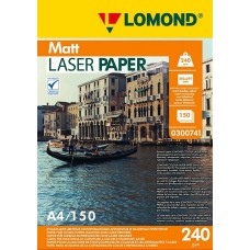 Фотобумага Lomond матовая 2-стор. для лаз. А4 240 г/м. 150 л. (0300741)