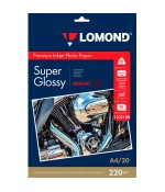 Фотобумага Lomond Bright Super Glossy A4 220 г/м2, 20л. (1102100)