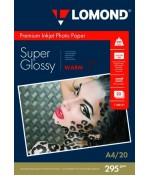 Lomond суперглянцевая односторонняя A4 295 г/кв.м. 20 л. (1108101)