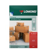 Lomond Самоклеящаяся А4 65-дел,38*21,2 70 г/кв.м. 50 л, красная (2110215)