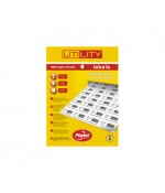 Самоклеющаяся бумага "PLANET Utility" 33-дел., наклейки А4,100л (UT101660)