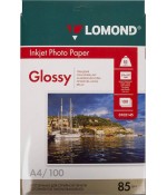 Фотобумага Lomond Глянцевая A4 85 г/кв.м. 100 листов (0102145)