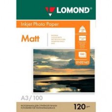 Фотобумага Lomond матовая 1*120г,100л,А3 (0102162)
