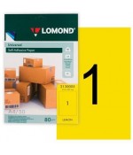 Lomond Самоклеющаяся А4 70 г/кв.м. 50 л, цвет желтый (2130005)