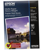 Фотобумага Epson Matte Paper-Heavyweight A4 (50 листов) (C13S041256)